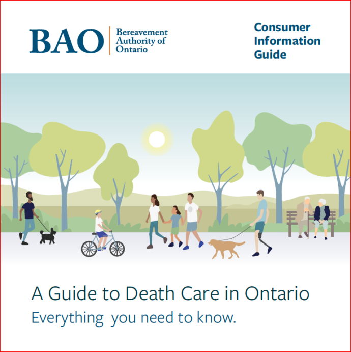 Bereavement of Ontario Guide Cover image