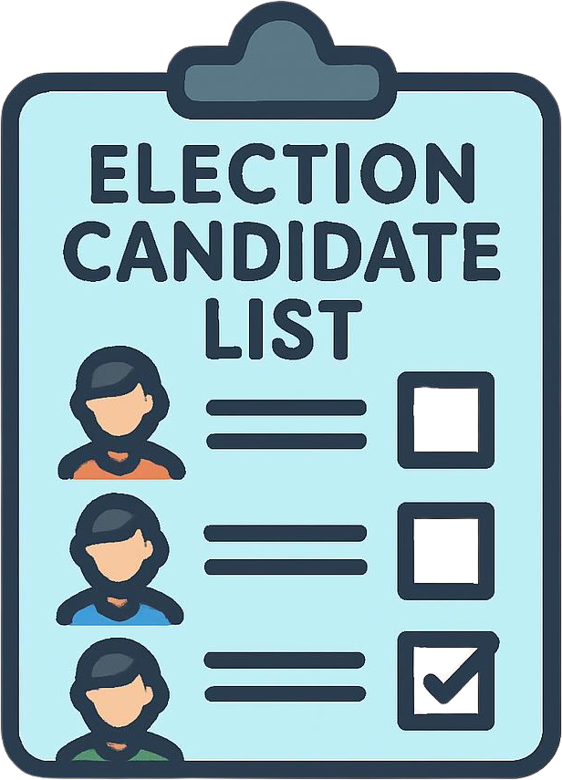 Icon displaying a candidate list